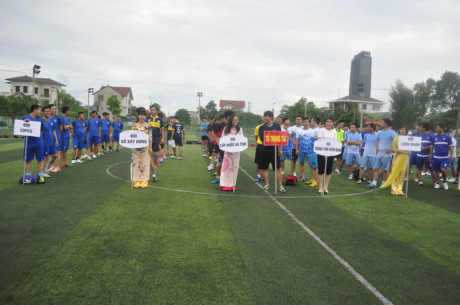 Thông báo lịch thi đấu giải bóng đá ngành xây dựng lần thứ II năm 2017