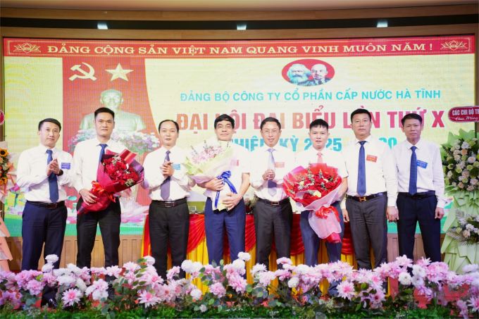 ĐẢNG BỘ CÔNG TY CỔ PHẦN CẤP NƯỚC HÀ TĨNH TỔ CHỨC THÀNH CÔNG ĐẠI HỘI ĐẠI BIỂU LẦN THỨ X, NHIỆM KỲ 2025 - 2030